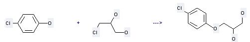 1,2-Propanediol,3-(4-chlorophenoxy)- can be prepared by 4-chloro-phenol with 3-chloro-propane-1,2-diol.